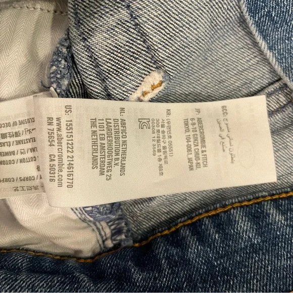 Abercrombie & Fitch Curve Love Jeans 90s slim straight ultra high rise - Picture 12 of 12